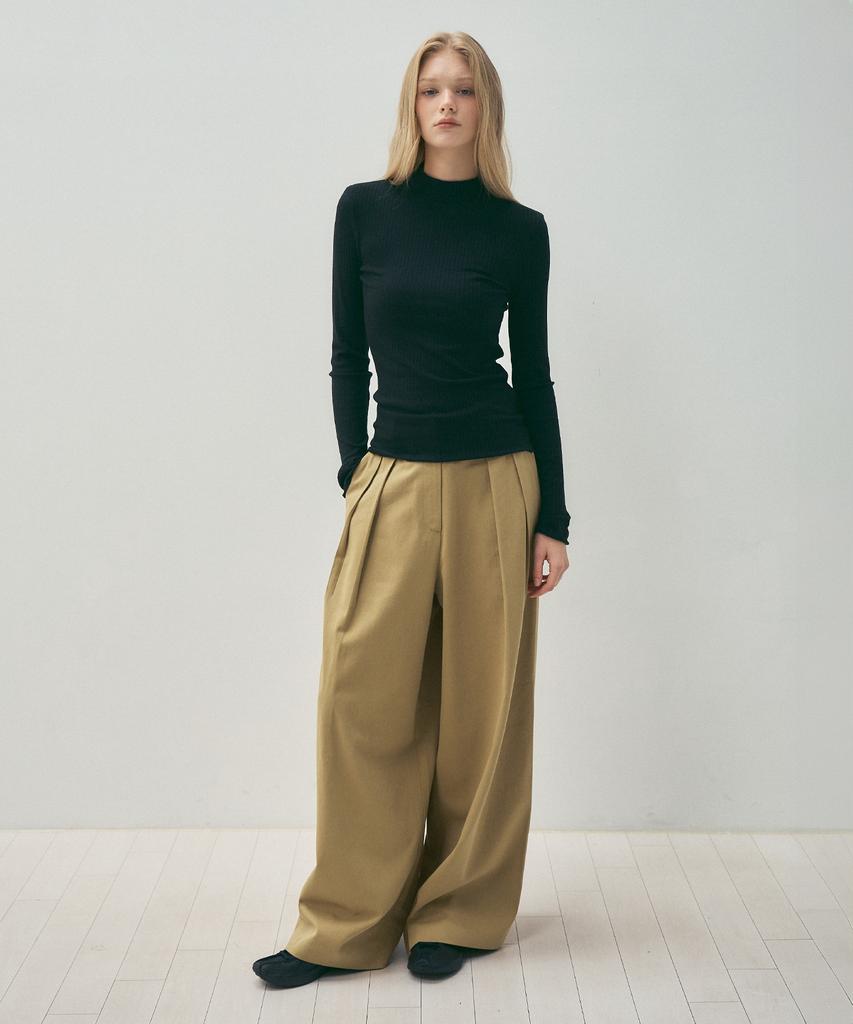 CITTA Like Skirt Maxi Wide Slacks_Ctb554(Beige)