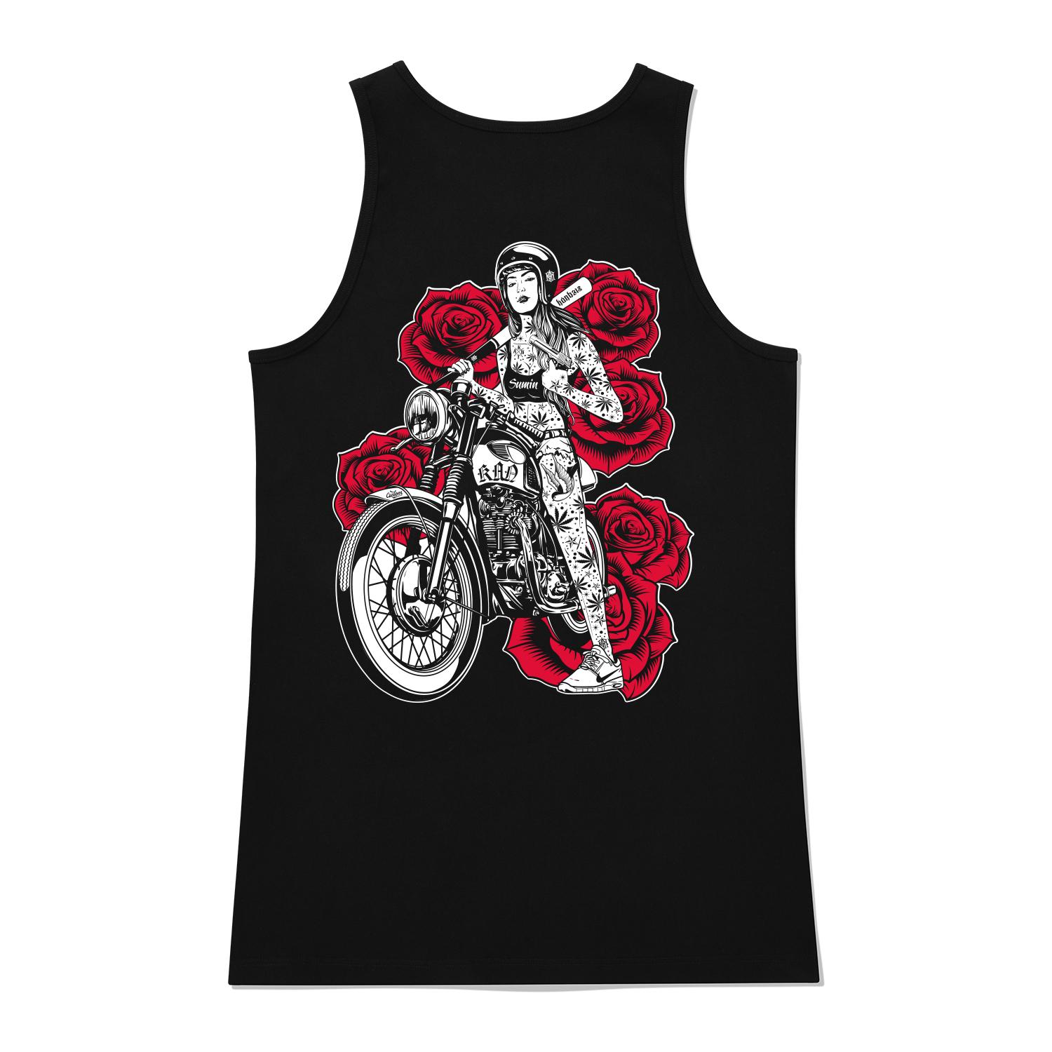 Khan 6312 Ksb0151 Chicano Girls Bike Long Sleeveless - Black Black/L