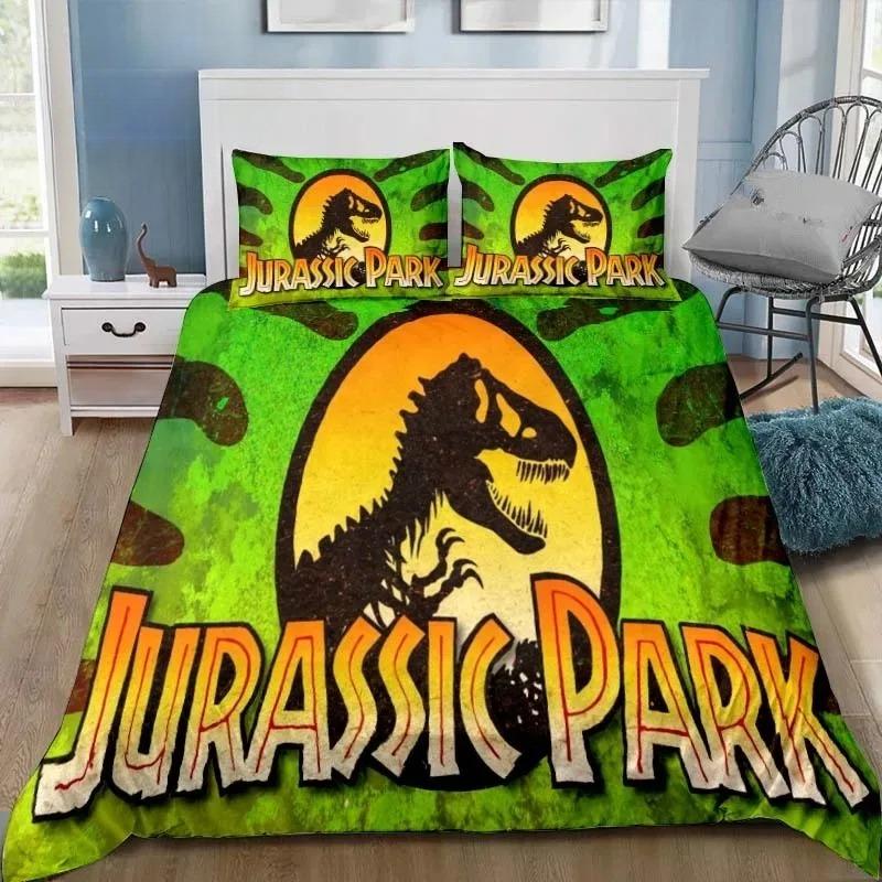 Dinosaur Jurassic Park 3D Print Bedding Set Single Twin Full Queen King Size Bed Set Adult Kid Bedroom Bedding Gift
