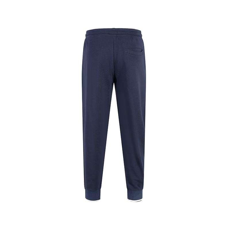 Armani Exchange SS24 Logo Eagle Embroidered Cuffed Knit Joggers Men Joggers Navy-Blue 3DZPHQ-ZJ9KZ-15CX