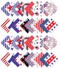 Soimoi Precut 5-inch American Flag  Color Prints Cotton Fabric Bundle Quilting Squares Charm Pack DIY Patchwork Sewing