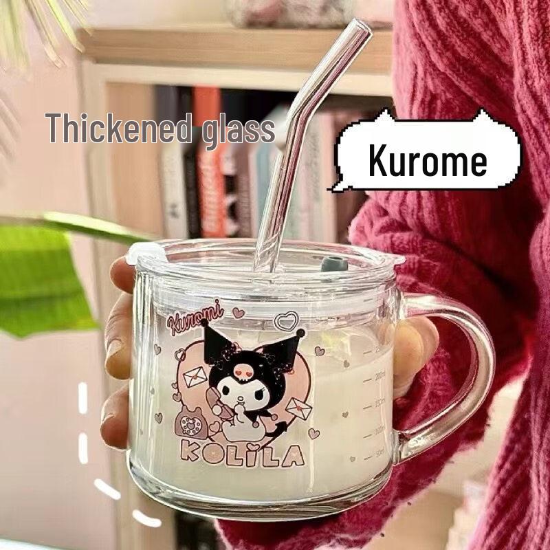 Стеклянная кружка для завтрака ZISIZ Kuromi