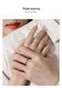 Tichya Original Zodiac Horse Couple Rings: Star Moon Design, S925 Sterling Silver, Enamel Finish, Adjustable Size.