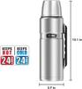 THERMOS Stainless King Vacuum Insulated Beverage 40 Midnight Blue Bottle, Oz,