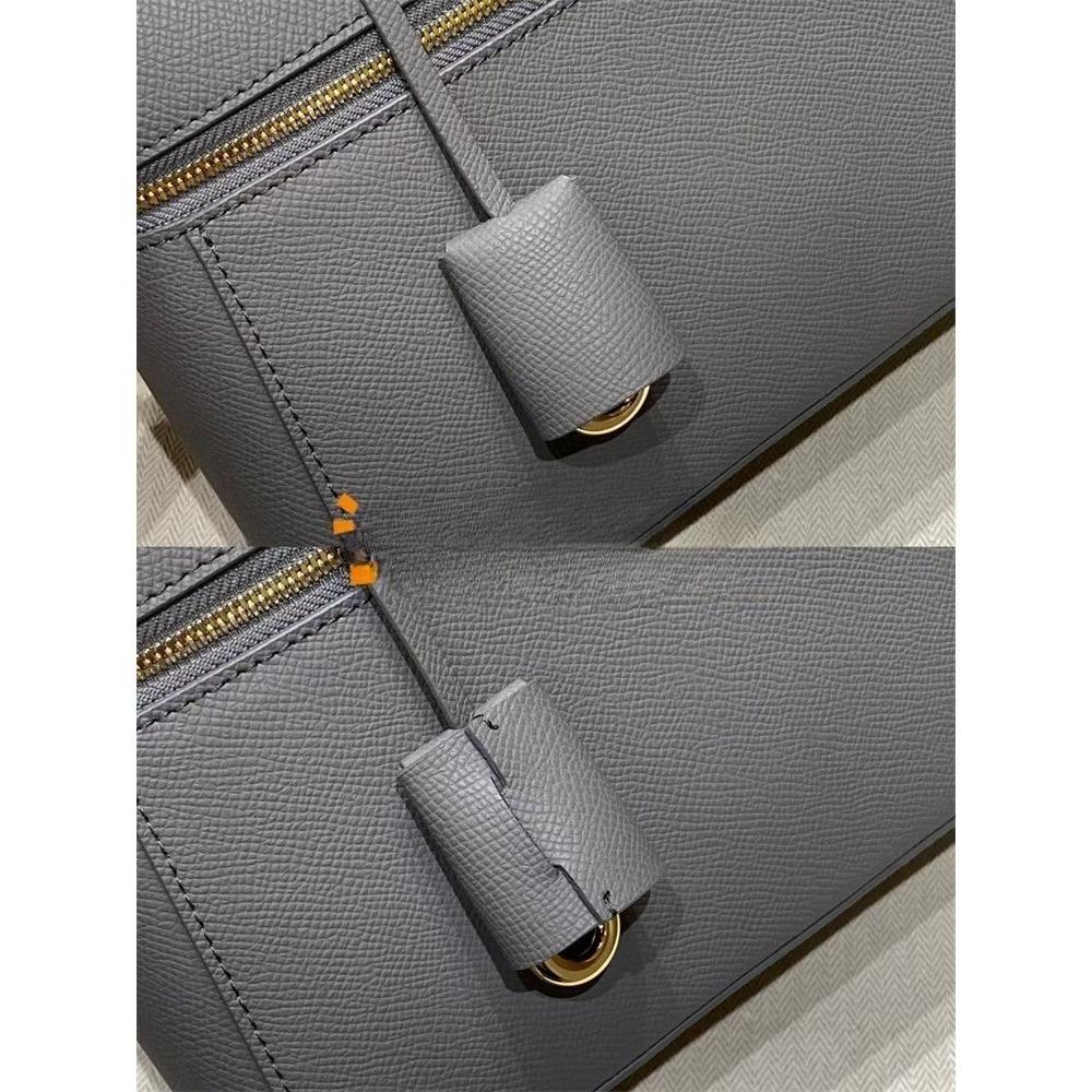 LP27 Bag, Lunch Box Bag, Palm Pattern Cowhide Women's 2023 Autumn and Winter New Temperament Portable Shoulder Crossbody Cosmetic Bag