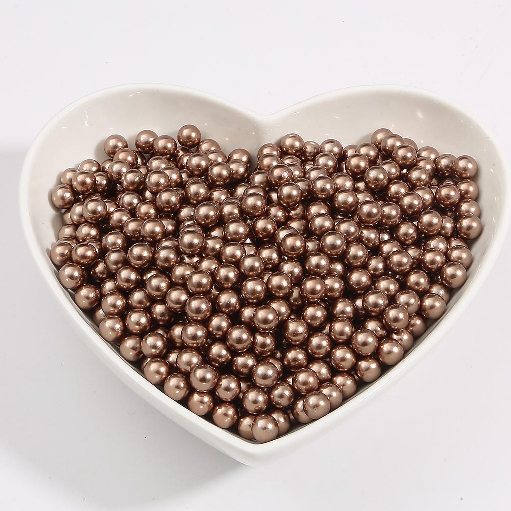 Beaded Abs Non-Porous Imitation Pearl Beads Colored Loose Beads Handmade Diy Hairpin Makeup Brush Storage Box Decoration