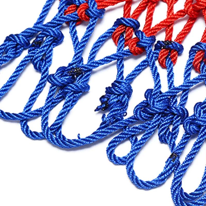 Wysokiej Jakości Trwała Standardowy Rozmiar Nić Nylonowa Sportowa Koszykówka Obręcz Siatka Tablica Piłka Pompka 12 Haczyków Siatka