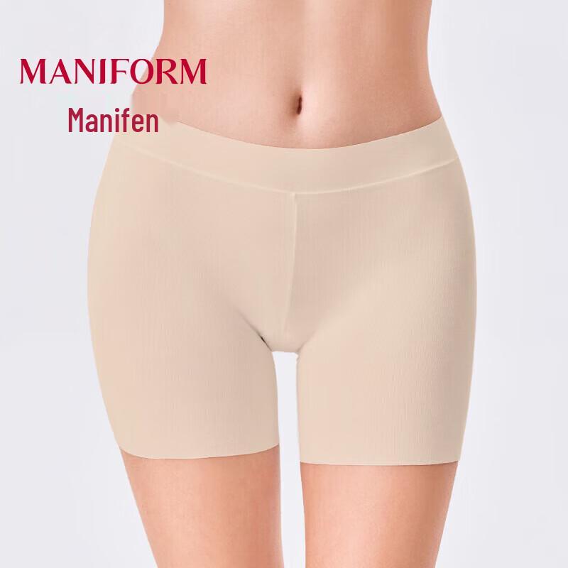Maniform Women's Seamless Mid-Rise Lace Anti-Chafing Shorts