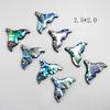 5Pcs Natural Abalone Fish Tail Pendants Of Pearl Shell For Diy Jewelry Making