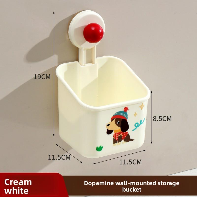 Suction Cup Wall Mounted Non Perforated Toilet and Bathroom Storage Rack