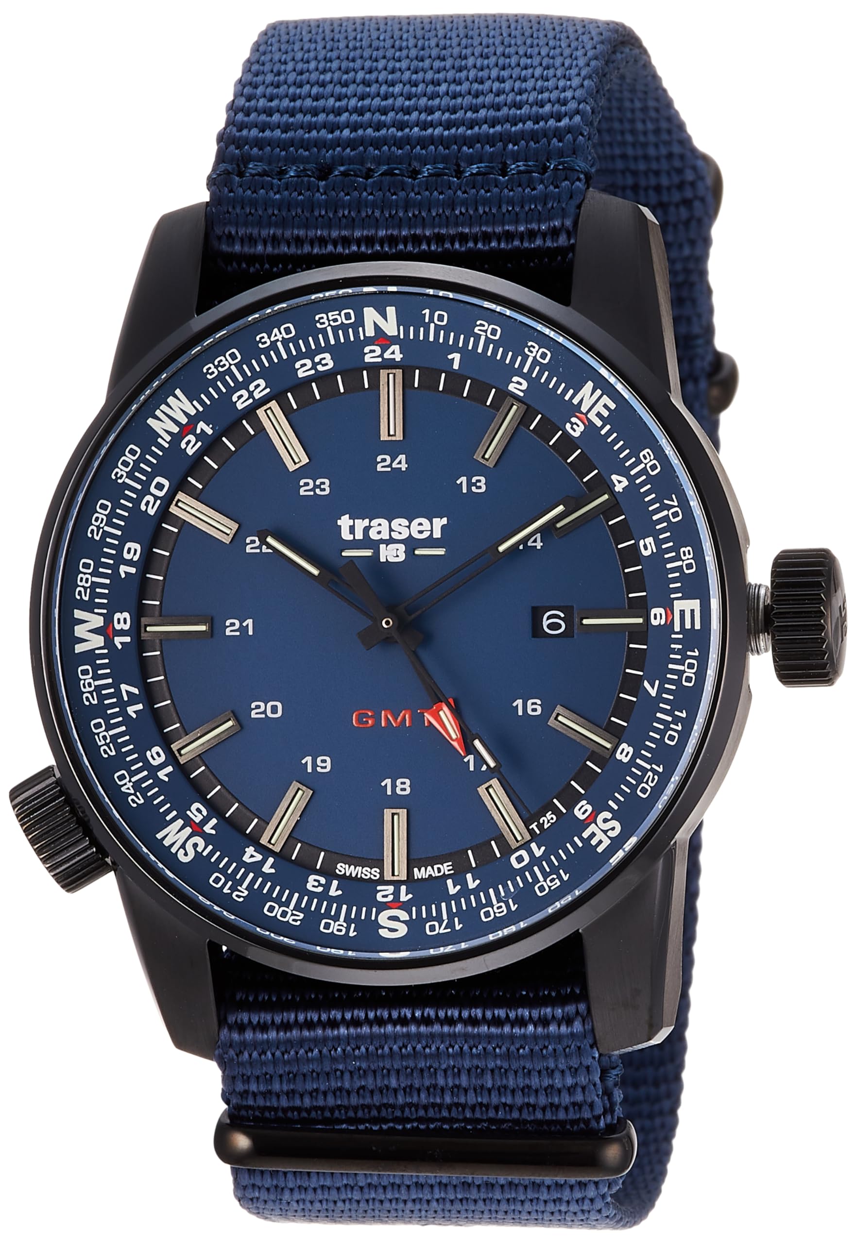 

Чоловічий годинник P68 Pathfinder GMT Blue 109034 Blue [Tracer]. синій