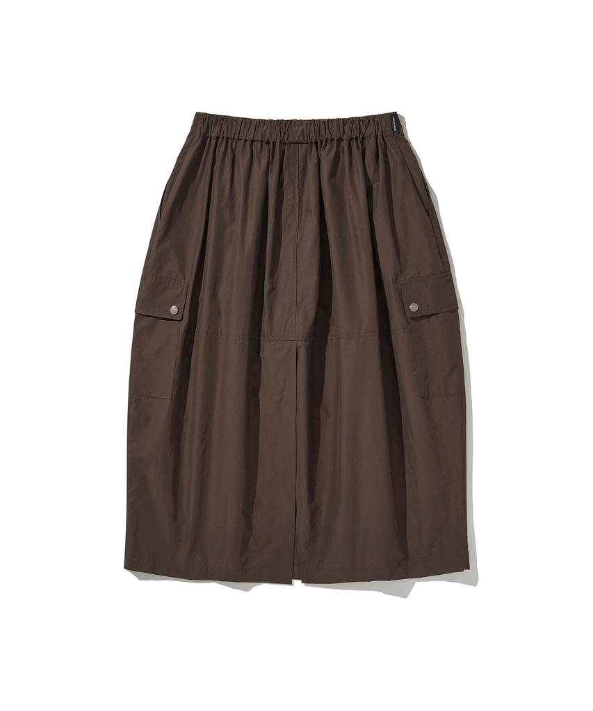 Hilliment Women'S Cargo Balloon Skirt (Brown)