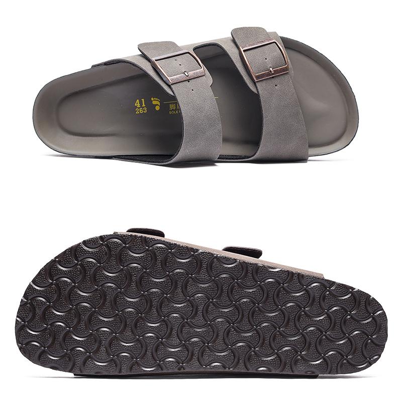 Leather Men Sandals Summer Men's Sandals Women Slippers Outdoor Beach Casual Shoes Zapatos Hombre Durable Non-Slip Luxury Shoes