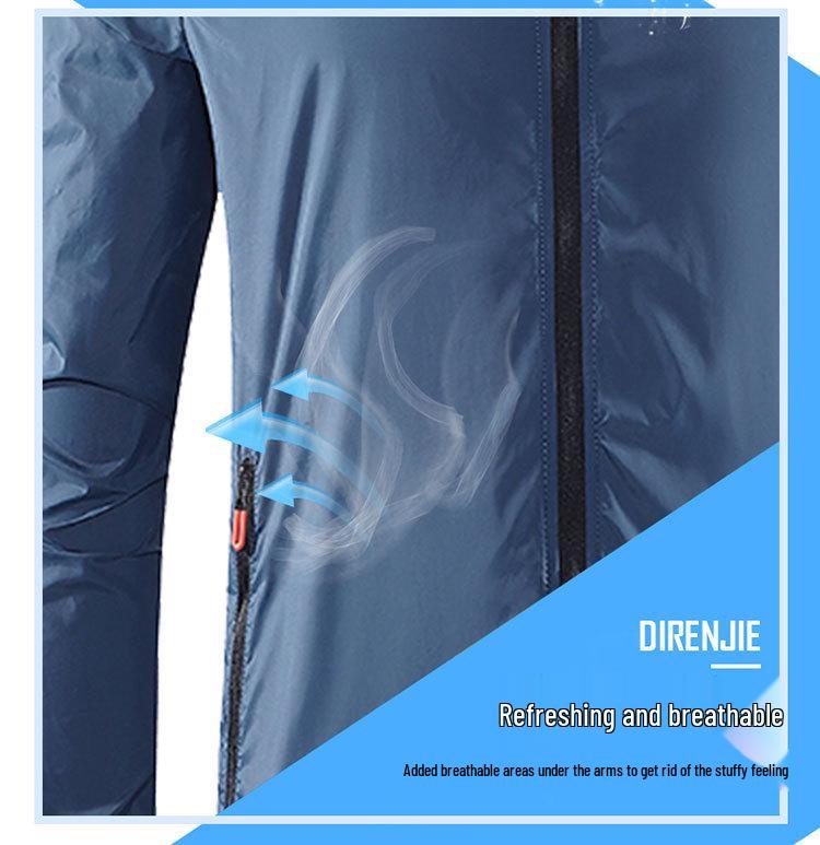 Men's Quick-Dry Ice Silk Sun Protection Jacket - Summer Lightweight Stand Collar Sports Top