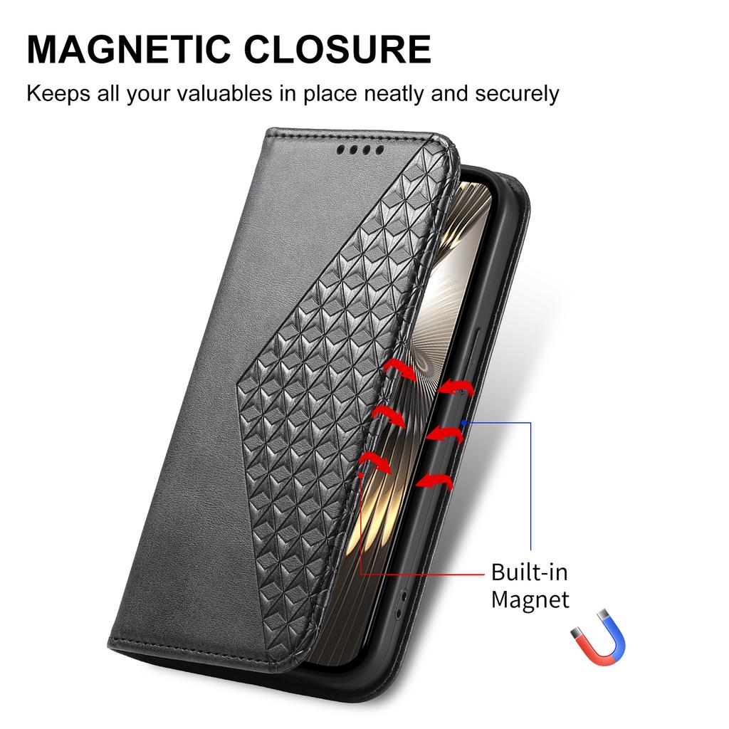 For Xiaomi Redmi Turbo 3 5G/Poco F6 5G Case Imprint Calf Texture Leather Wallet Phone Cover