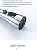 Stainless Steel Telescopic Rotatable Pull-Out Kitchen Faucet with Dual Water Outlets