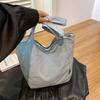 Leisure Japanese Nyl Waterproof Solid Color Simple Large Capacity Student Commuter Shoulder Cross Tote Bags