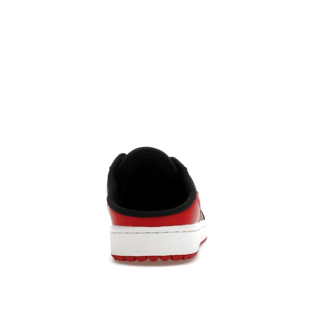Air Jordan 1 Mule Golf Bred Unisex Sneakers Black White Varsity-Red FJ1214-001