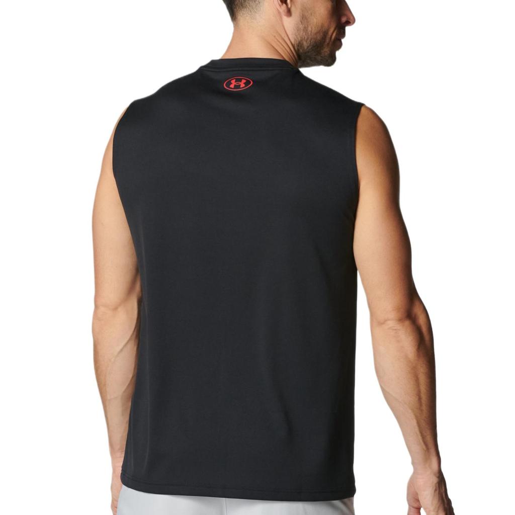 Under Armour Tech Soft Comfortable Skin-Friendly Versatile Solid Color Tank Top Men Tops Black 6001541-001