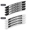 SUK3 4Pcs Car Wheel Hub Rim Stickers Decals Auto Styling Accessories For Mercedes Benz AMG GLE GLC W205 W206 W203 W204 W210 W212