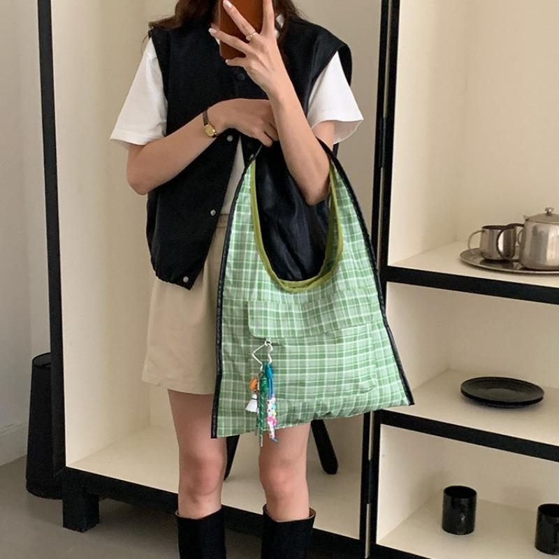 New leopard print lazy wind canvas bag women's large-capacity commuting shoulder handbag casual versatile tote bag