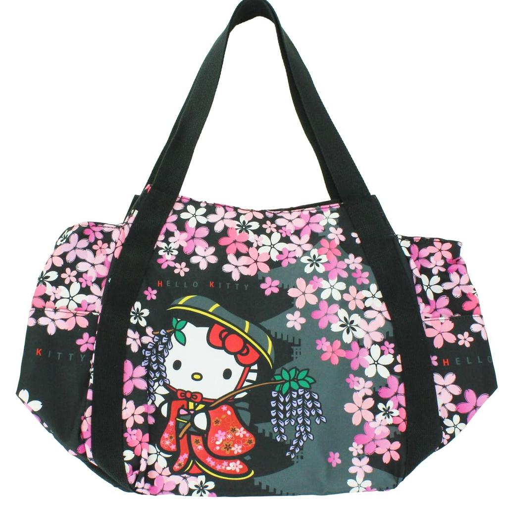 Japanese Pattern Print Balloon Bag Hello Kitty Sanrio Characters Sakuran