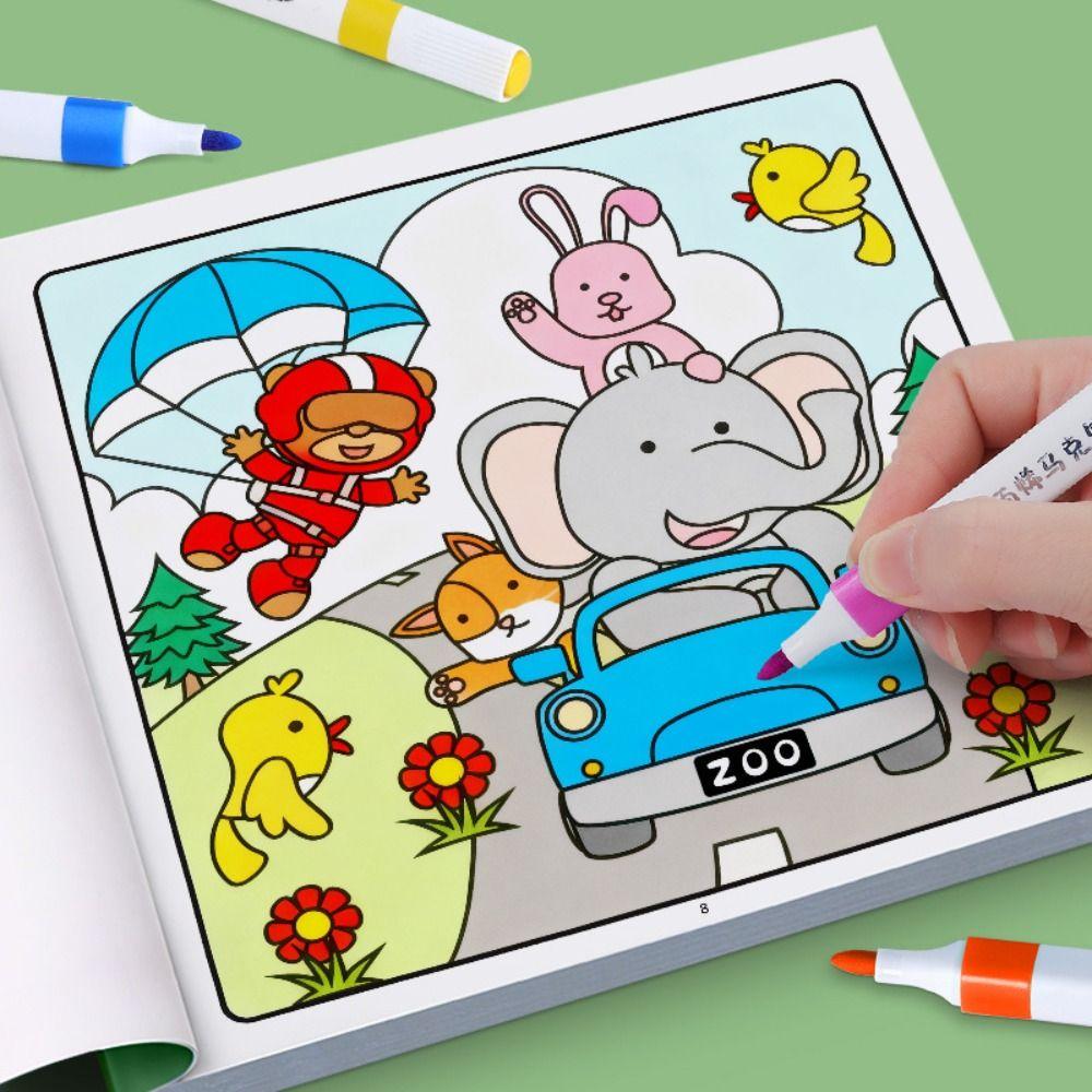 High Quality Creative DIY Coloring Book Educational Sensory Toys For Kids Doodles Book Graffiti Painting Book Adults and Teens