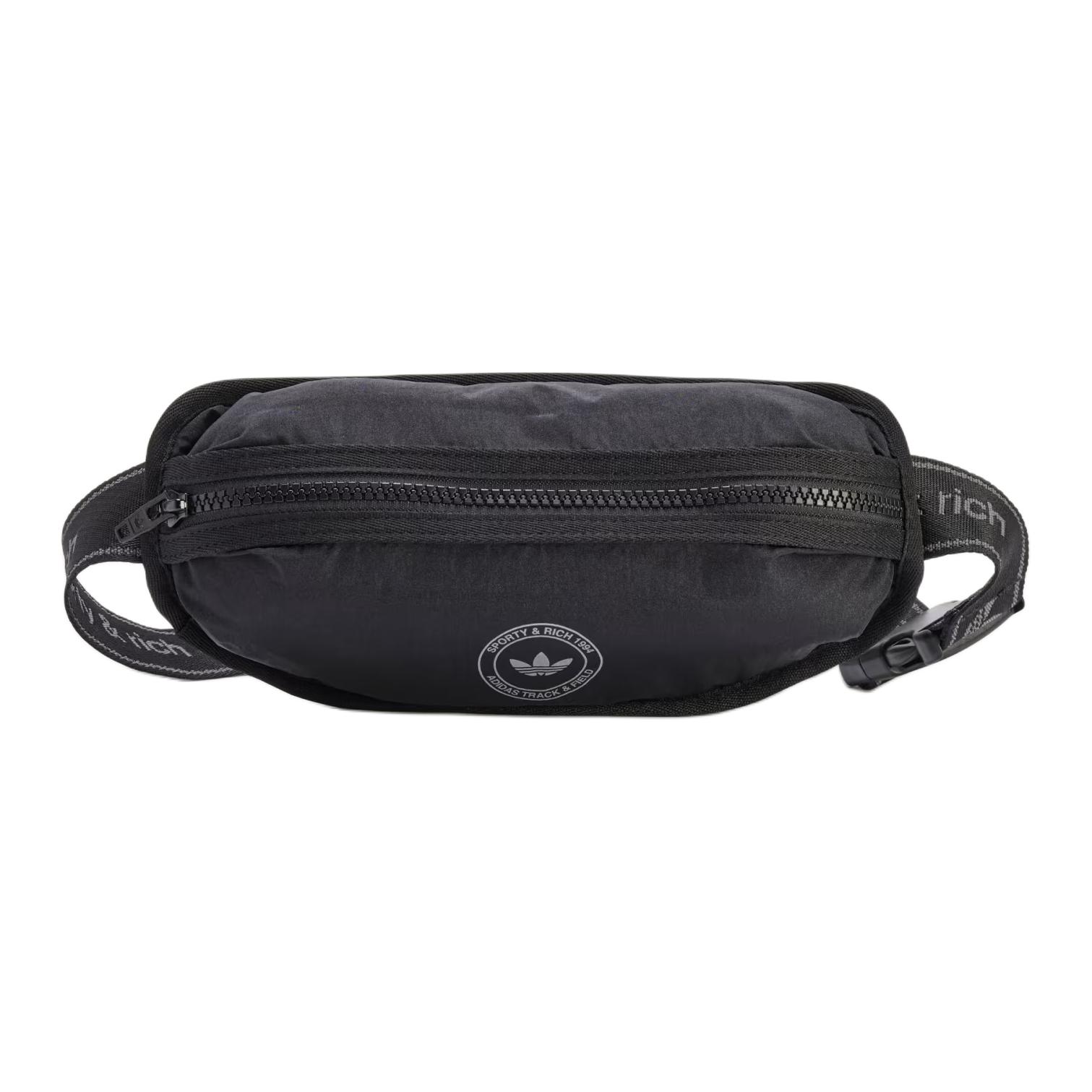 Adidas Originals X Sporty Rich Collaboration 09L Fashionable Versatile Sports Waist Bag Women Waist Bag Black KA0717 Black 6700₽