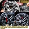 Flexible Car Wheel Cleaning Brush - Bendable, Soft Fleece Material, Ideal for Easy Rim, Tire, Exhaust Pipe, and Engine Bay Reach, Wheel Cleaning Brush