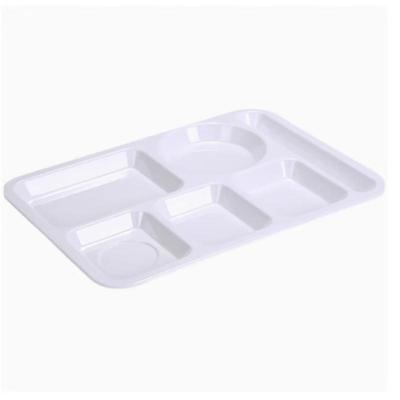 TaiShun 6-Compartment Melamine Cafeteria Tray