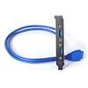 USB 3.0 Back Panel Expansion 20 Pin To Dual USB3.0 Baffle Cable for PC Computer