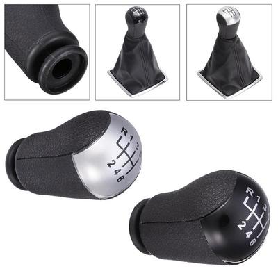 Fiesta//C-Max Black//Sliver 6 Speed Car Gear Stick Shift Knob Shifter Lever for Ford Focus//Mondeo