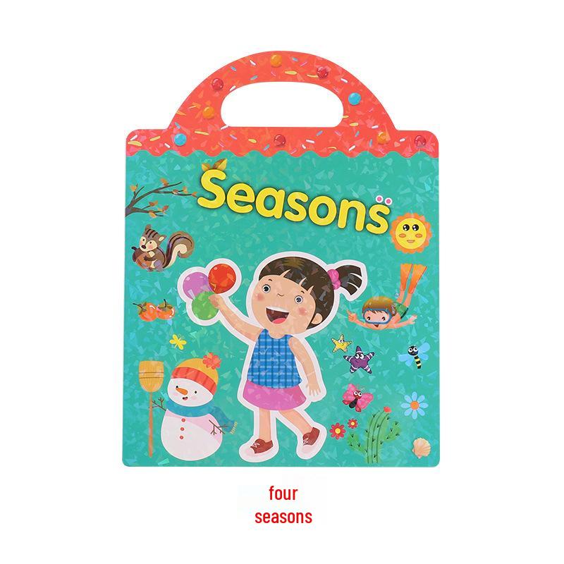 Kindergarten Educational Scene Stickers: DIY Focus Training Quiet Book