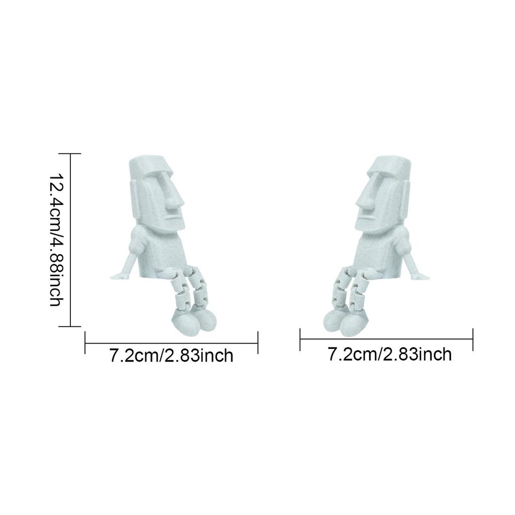 3D Printed Sitting Figure Desk Decoration Creative Toy Sculpture