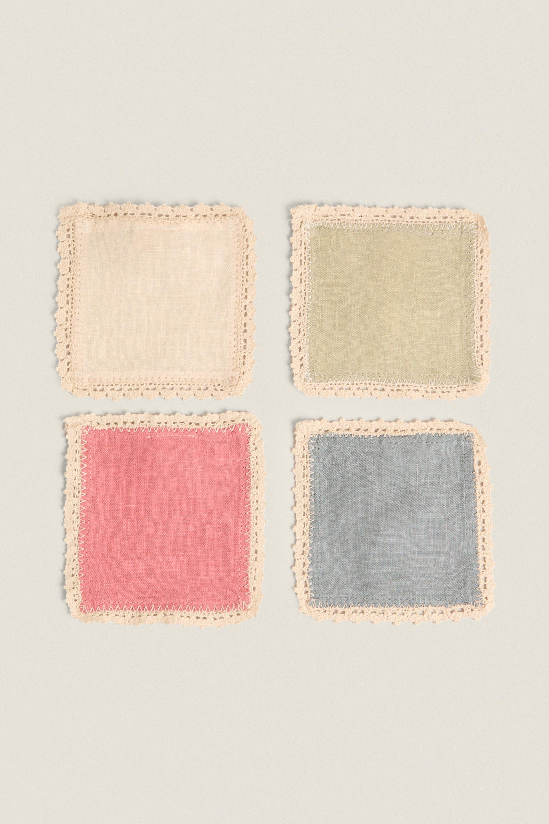 

ПОДСТАВКИ ВЯЗАННЫЕ КРЮЧКОМ (НАБОР ИЗ 4 ШТ.)