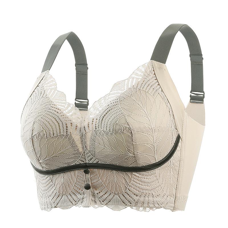 

Женское нижнее белье без косточек, большого размера, собирающее грудь, с поддержкой против провисания, тонкая коллекция, аксессуар-бюстгальтер, тонкий бюстгальтер 46/105D бежевый