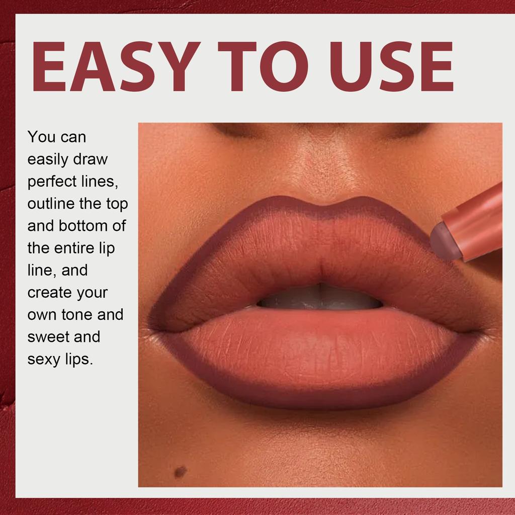 6 Colors Lip Liner High Pigmented Smooth Easy To Color Lip Liner Cosmetics For Women
