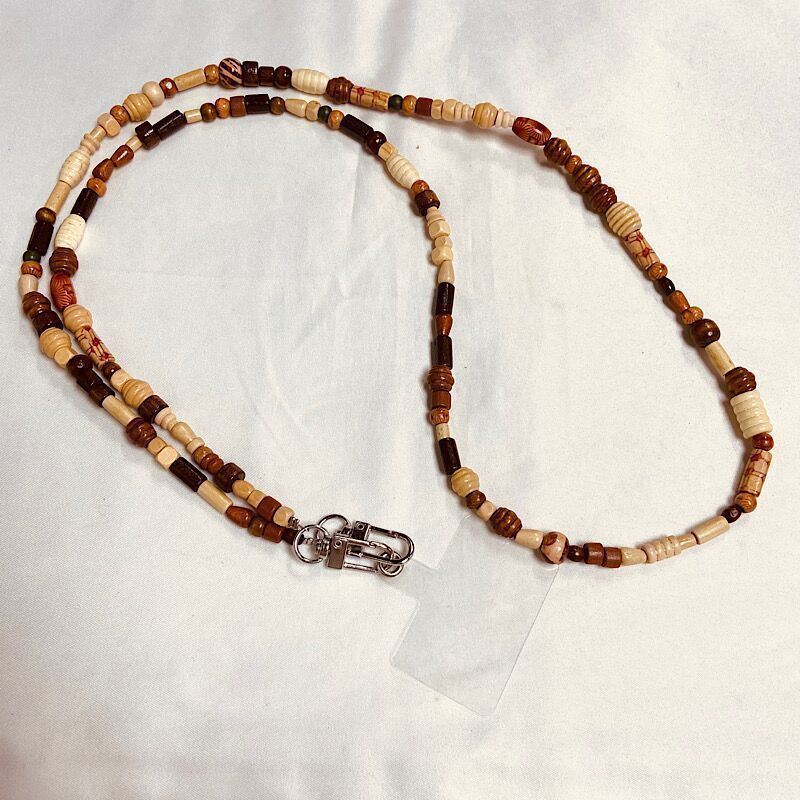 Phone Lanyard With Handmade Pvc Beads For Unisex Use