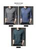 Men's Winter Wool-Feel Sweater: Skin-Friendly, Fleece-Lined, Faux Thickened, Shirt Collar, Knitted Base Layer