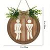 Wooden Toilet Sign, House Decoration Sign, Wall Decoration, Farmhouse Decoration, Bathroom Decoration, Scene Decoration, Home Decoration