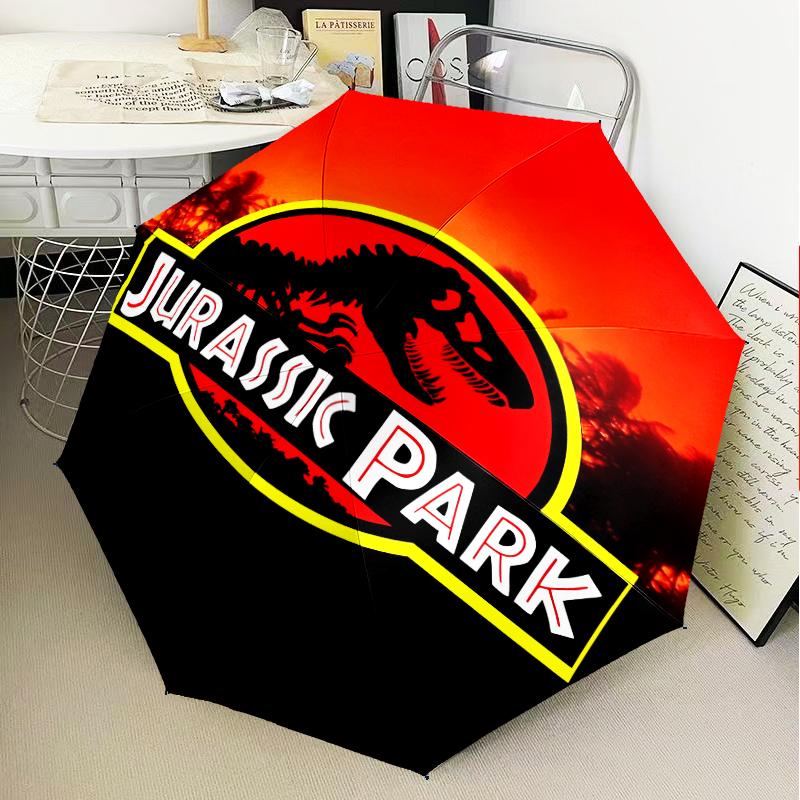 Jurassic Dinosaurs Adventure Umbrella Folding umbrella, automatic umbrella 8-Frame for Travel, camping Use Gift for Halloween Christmas