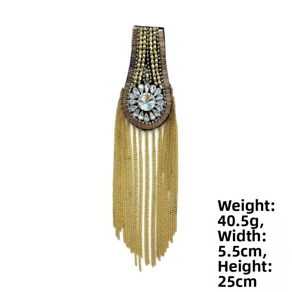 Handmade Shoulder Tassel Epaulet Long Chain Brooch Shoulder Epaulettes  Clothing Accessories