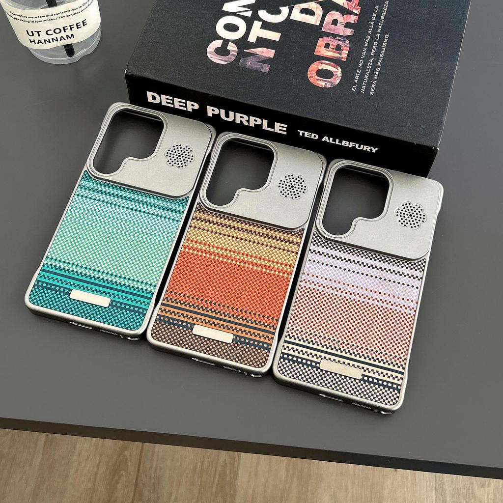 Cross26Ultra Carbon Fiber Texture Case for Samsung 26u: Color Block Design, Large View