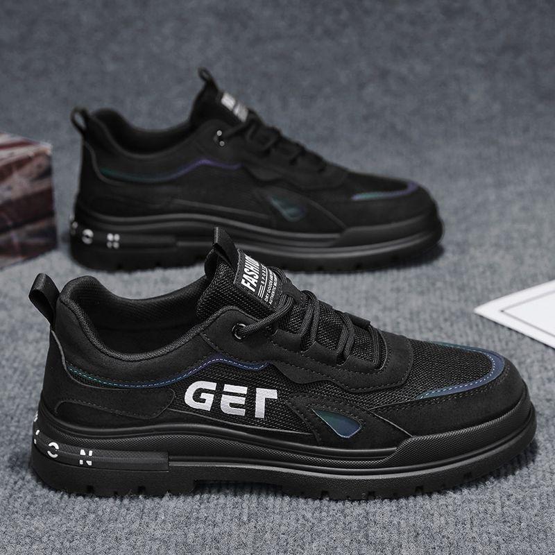 

25 years old new platform Martin shoes fashion men s comfortable work shoes labor insurance shoes outdoor breathable tooling shoes 39 чёрный