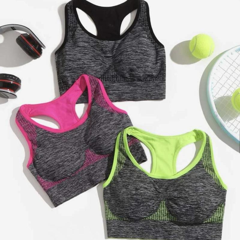 Women Breathable Active Bra Sports Bra Sexy Sports Top Push Up Gym Fitness Underwear Female Seamless Running Yoga Bra