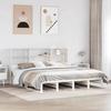 VidaXL Bookcase Bed Without Mattress White 180x200 Cm Solid Wood, Bed, Bedroom Furniture, Bed with Storage, Bed 3323930