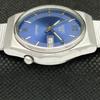 USED VINTAGE SEIKO 5 AUTOMATIC 6319A JAPAN MENS D/D BLUE WATCH 608a-a315017-9