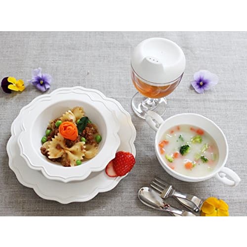 Reale Series - Full Set (5-Piece) Children's Dinnerware Set (White)