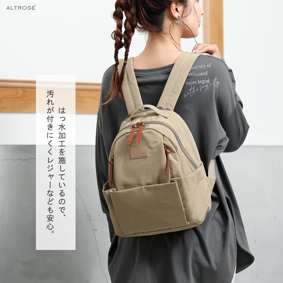 Water-repellent Backpack for Adults with Ample Storage Space (Black)