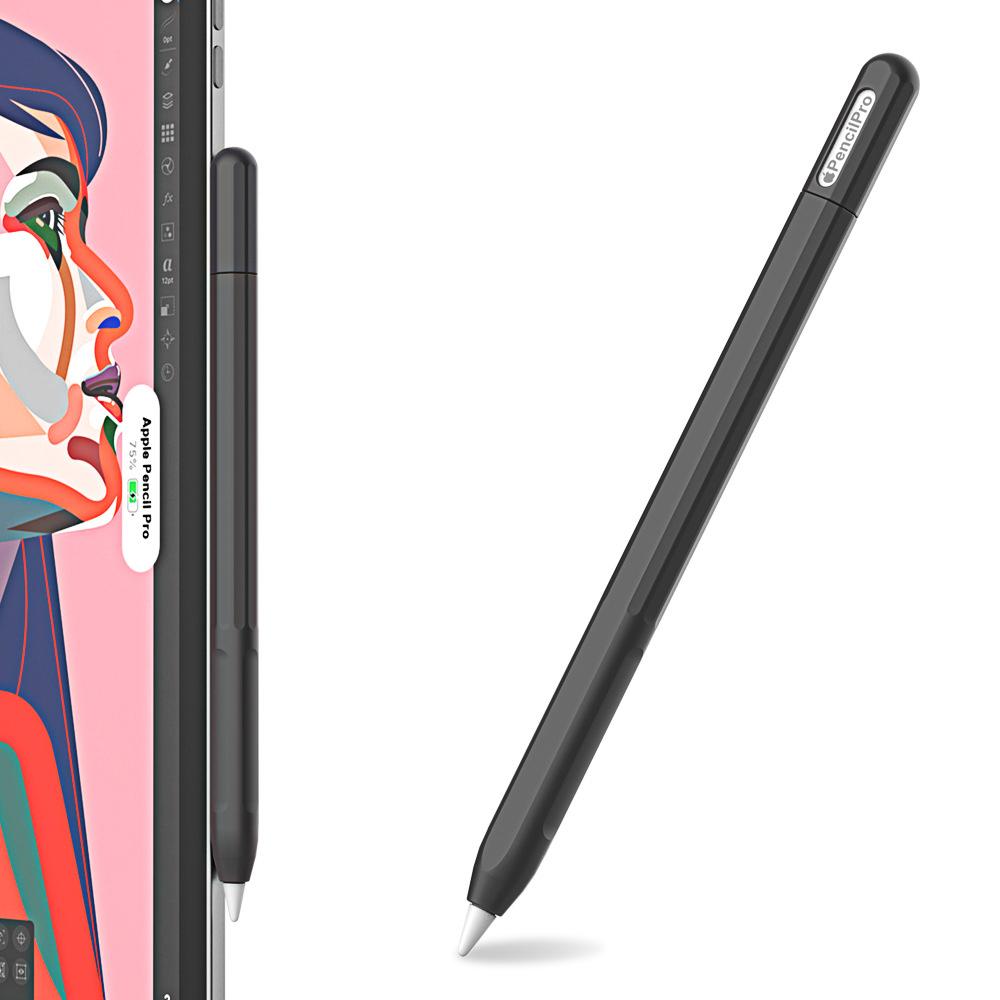 

Для Apple Pencil Pro Силіконовий чохол Кольорове з єднання Захисний чохол-шкірка для стилуса Black